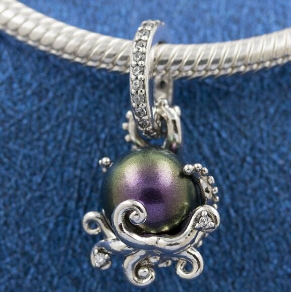 Clear Stamped The Little Mermaid Ursula Dangle Charm