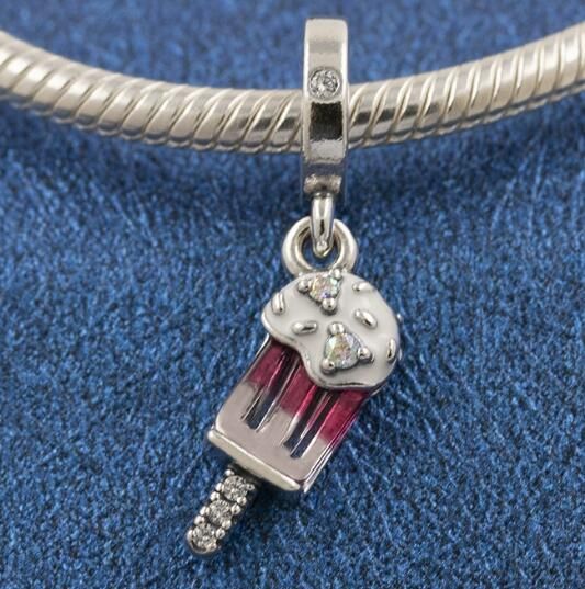Neat Stamped Eamel Dangle Ice Cream Charms