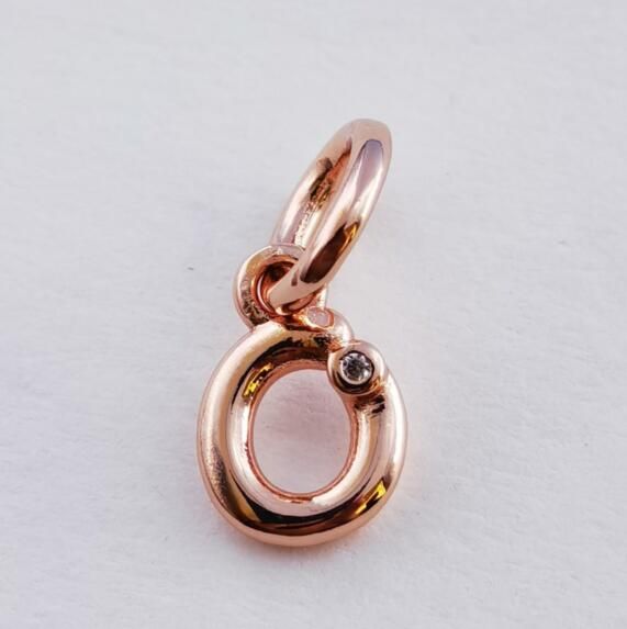 Rose Gold-Plated ME Dangle Letter Charms