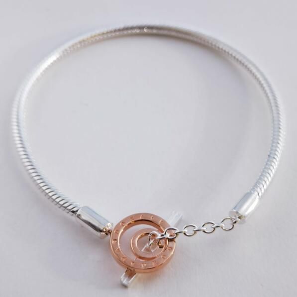 T-clasp Rose Gold-plated Signature Snake Bracelets