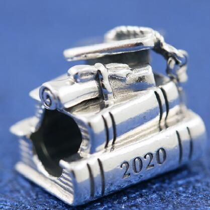 Graduation 2020 Hat Books Charms