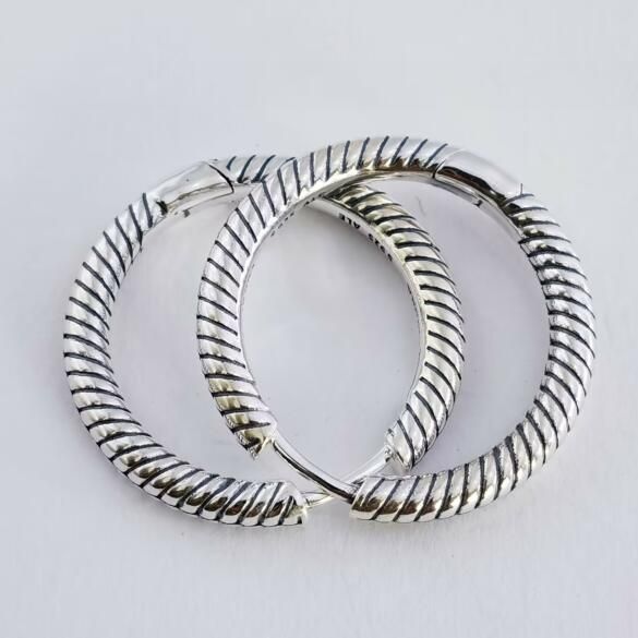 Moments Big Size Charm Hoop Earrings
