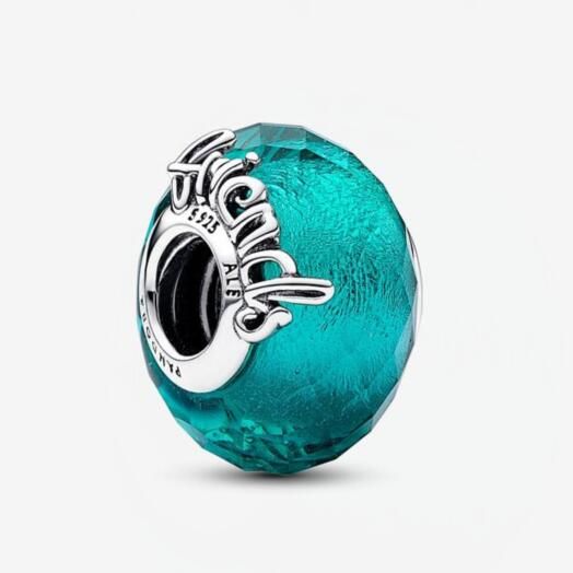 Faceted Murano Glass Friendship Charm