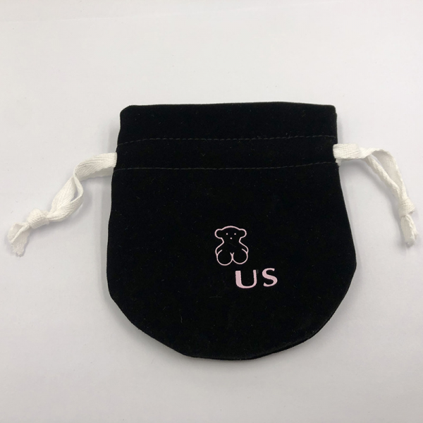 TS Black Pouch-White Cord