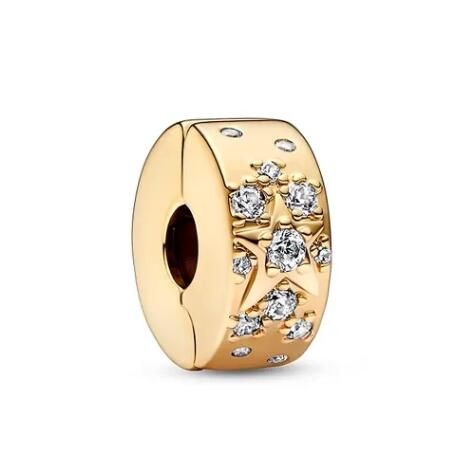 Star Pave CZ Clip Charms