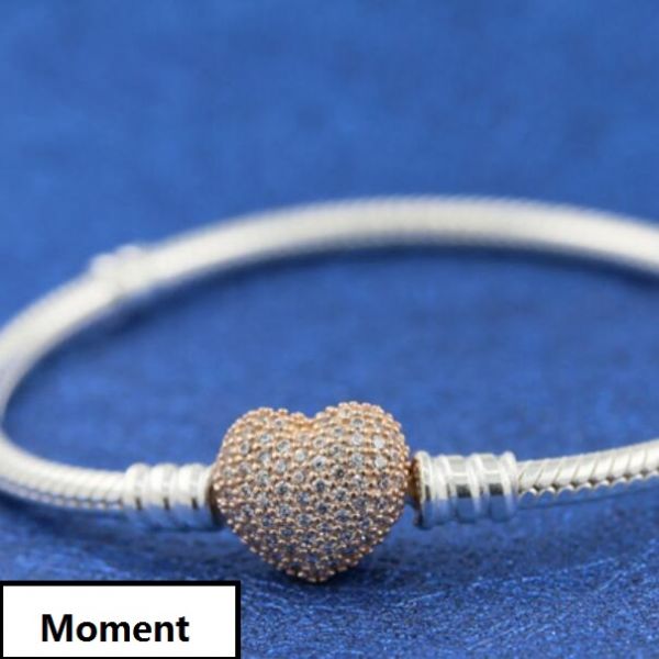AAA GRADE ALE R 5A-Pave CZ Clasp Snake Chain Bracelets