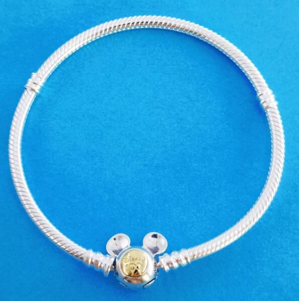 Gold-plated Clasp CZ Clasp Snake Chain Bracelets