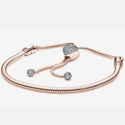 Rose Gold-plated S925 ALE R Adjust-size Bracelets