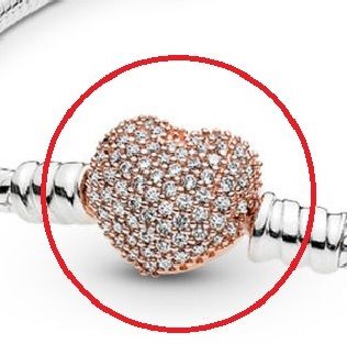 AAA GRADE Rose ALE R 5A CZ Clasp for Your Bracelets&Bangles