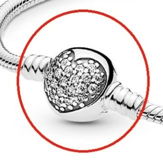 AAA GRADE S925 ALE 5A-PAVE-CZ Clasp for Your DIY Bracelets&Bangles
