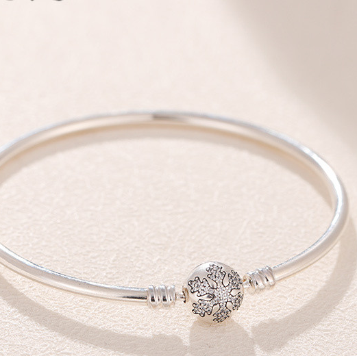 AAA GRADE S925 ALE 5A-Clear-CZ Sterling Silver Bangles