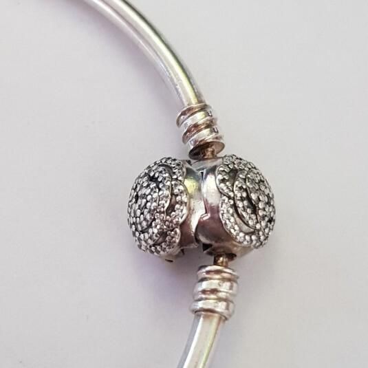 AAA GRADE S925 ALE 5A-Clear-CZ Sterling Silver Bangles