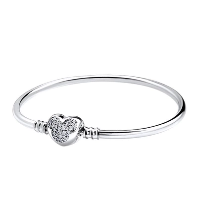 AAA GRADE S925 ALE 5A-Clear-CZ Sterling Silver Bangles