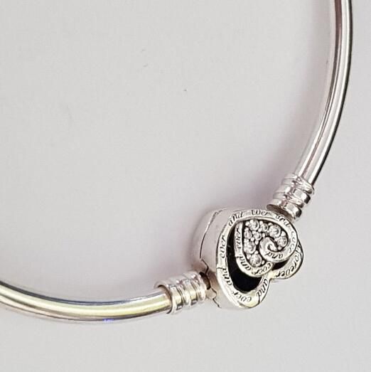 AAA GRADE S925 ALE 5A-Clear-CZ Sterling Silver Bangles