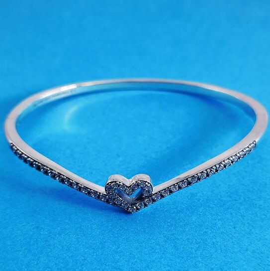 AAA GRADE S925 ALE 5A-Pave CZ Sterling Silver Bangles