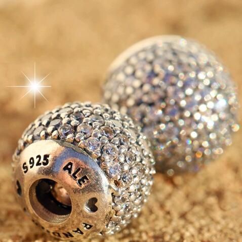 2PCS AAA GRADE S925 ALE Clear 5A-CZ Clasp for Bangles