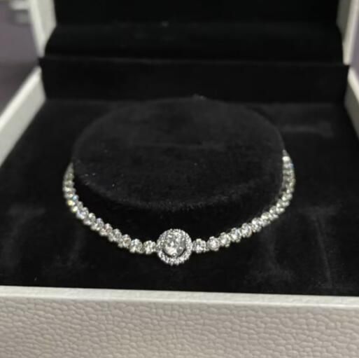 Italy Import Sparkling Slider Tennis S925 ALE Bracelets
