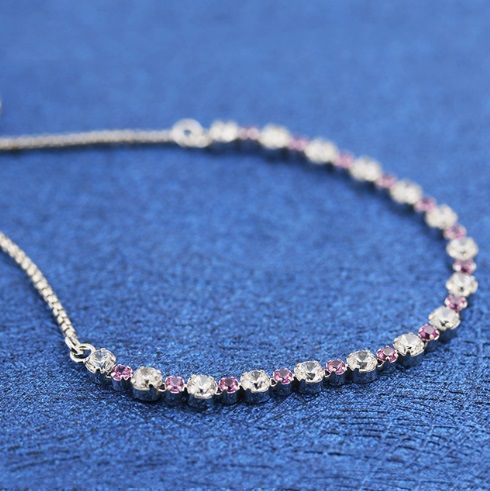 Italy Import Sparkling Slider Tennis S925 ALE Bracelets