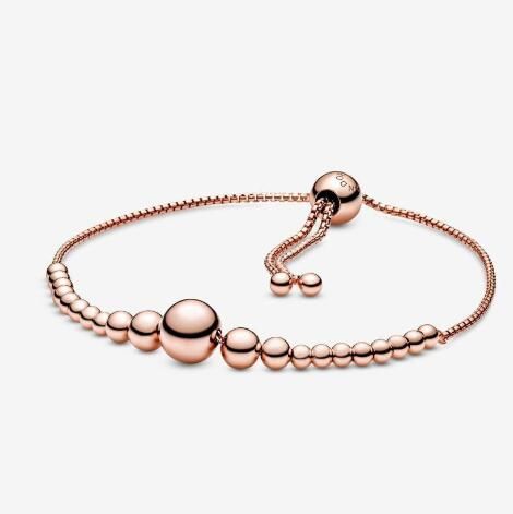 AAA GRADE ROSE  ALE R Sterling Silver Beaded Bracelets