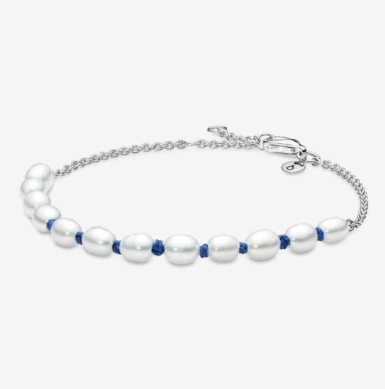 AAA GRADE S925 ALE Sterling Silver Pearl Beaded Bracelets