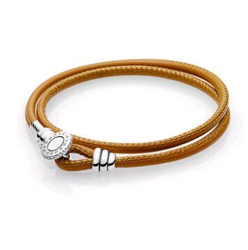 AAA GRADE S925 ALE Brown Leather Bracelets