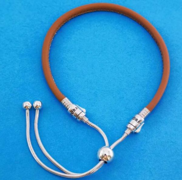 Fixed Stopper&Activity Brown Leather Bracelets