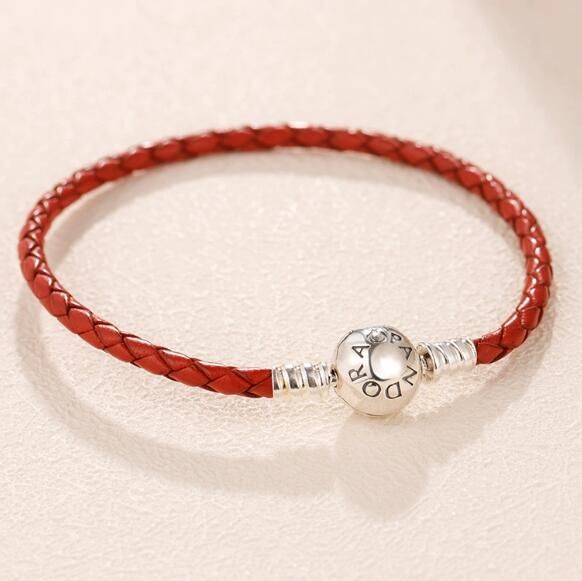 AAA GRADE-Single Red Leather Bracelets