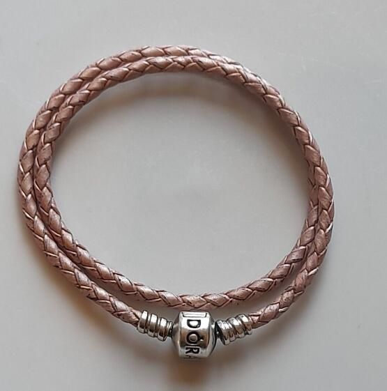 Pink Double Leather Bracelets