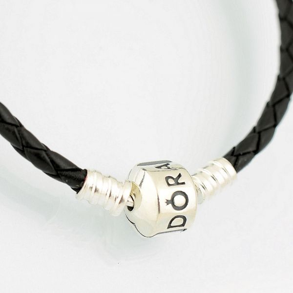 AAA GRADE-Single Black Leather Bracelets