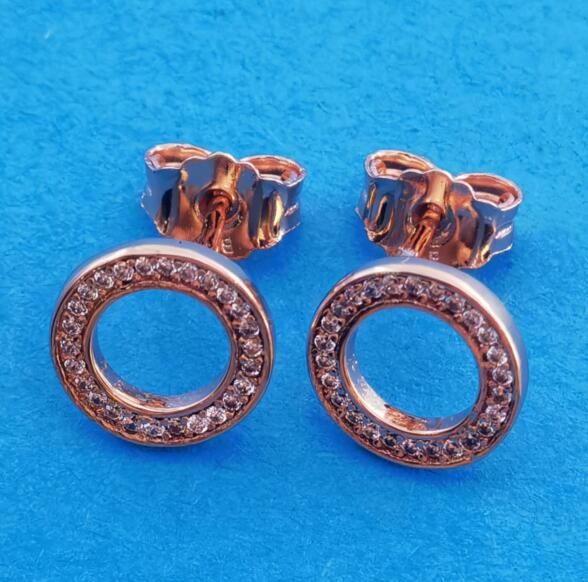AAA GRADE Rose Gold Plated Earrings