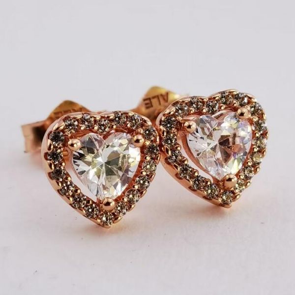 AAA GRADE Rose Gold Plated Earrings