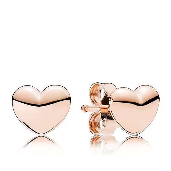 AAA GRADE Rose Gold Plated Stud Earrings