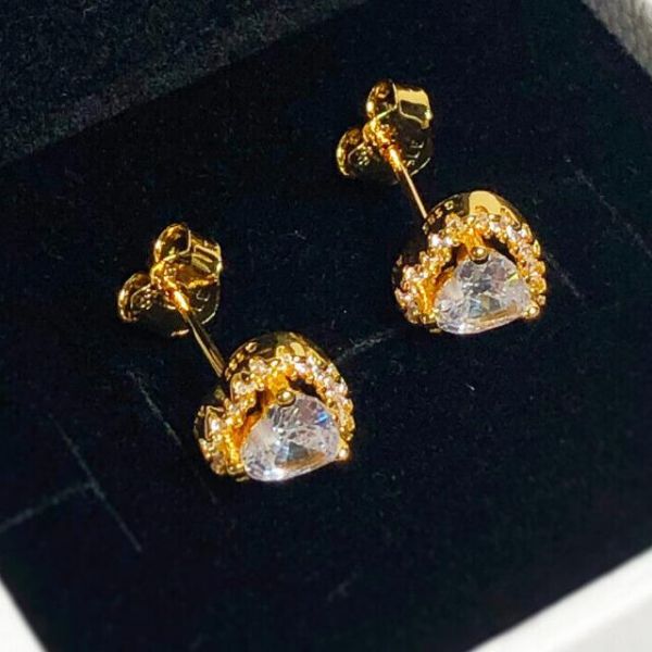 AAA GRADE Gold Plated Stud Earrings