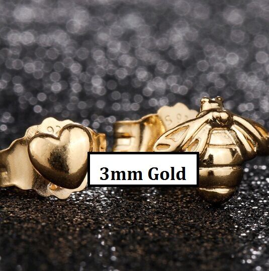 AAA GRADE Gold Plated Stud Earrings