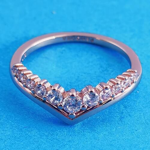 Rose Goldplated AAA GRADE S925 ALE Regal Crown Rings