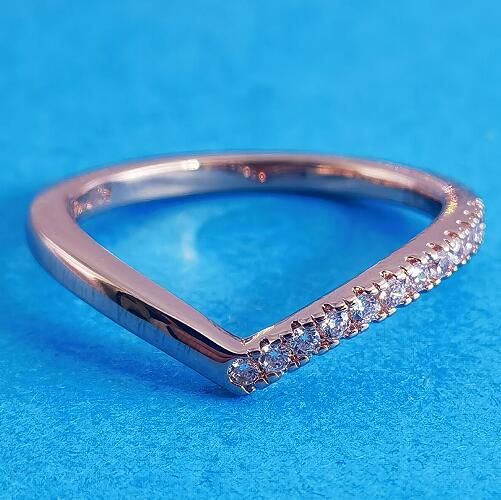 Rose Goldplated AAA GRADE S925 ALE Regal Crown Rings