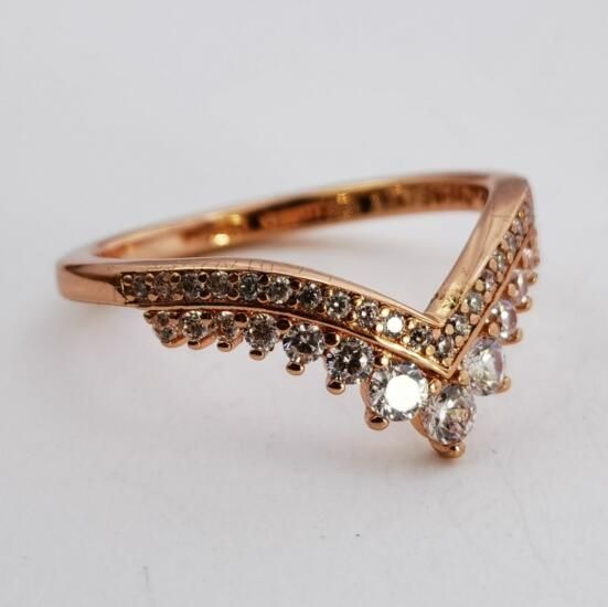 Rose Goldplated AAA GRADE S925 ALE Regal Crown Rings