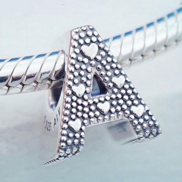 AAA GRADE S925 ALE Letter Beads