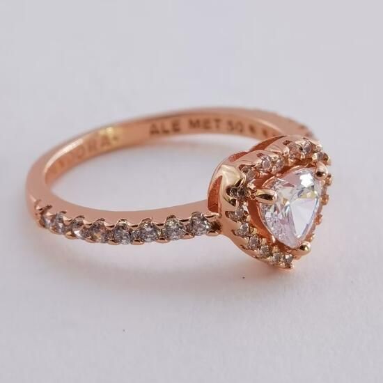 Clear-5A- CZ Rose AAA GRADE S925 ALE Rings