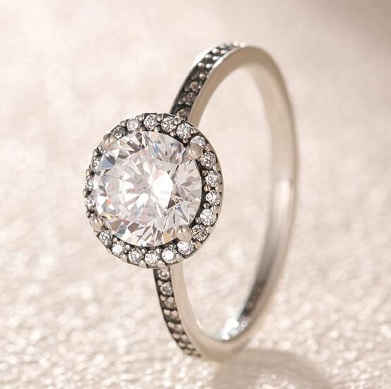 Clear-5A-CZ AAA GRADE S925 ALE Rings