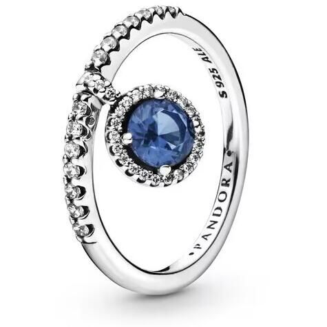 Clear&Blue-5A- CZ AAA GRADE S925 ALE Rings