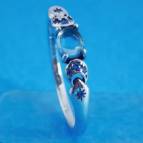 Blue-5A- CZ AAA GRADE S925 ALE Rings