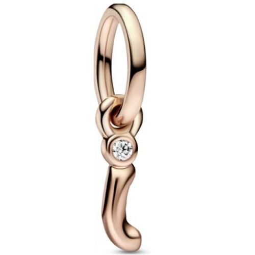 Rose Gold-Plated Dangle Letter Charms
