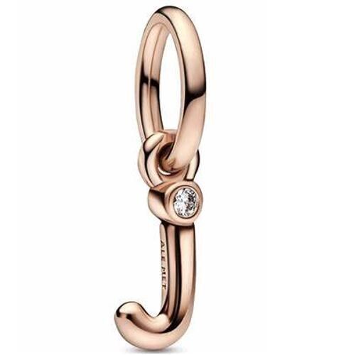 Rose Gold-Plated Dangle Letter Charms