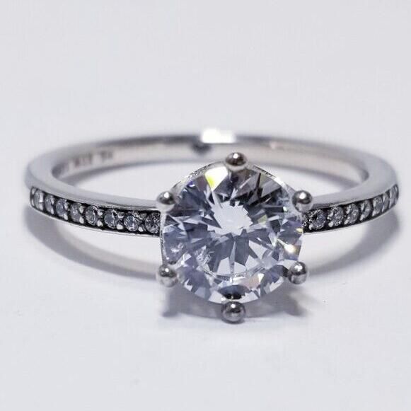 Clear-5A-CZ AAA GRADE S925 ALE Rings