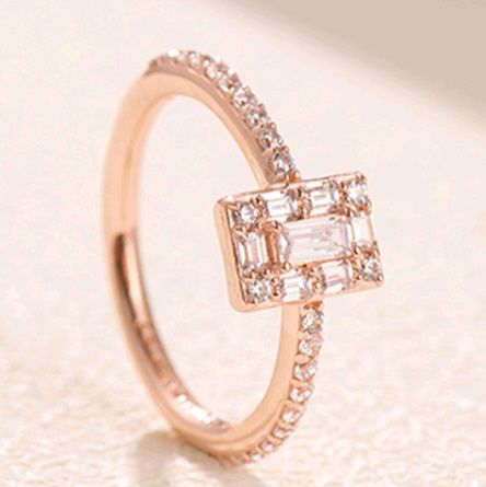 Rose-5A-CZ Rose AAA GRADE S925 ALE Rings