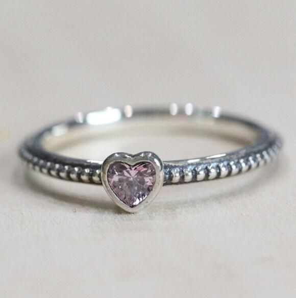 5A-Pink CZ AAA GRADE S925 ALE Rings