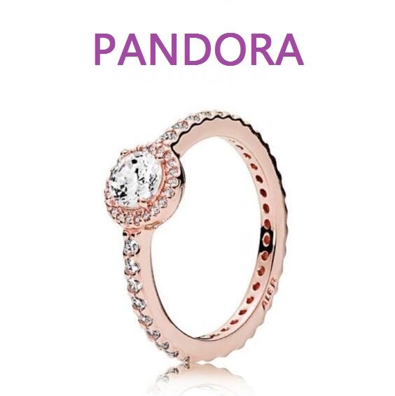  5A-Clear CZ Rose AAA GRADE S925 ALE Rings