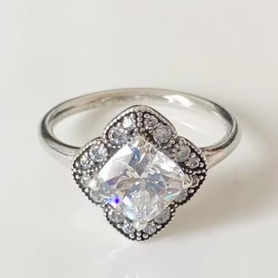 Clear-5A- CZ AAA GRADE S925 ALE Rings