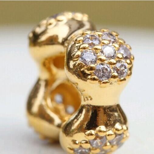AAA GRADE Gold Plated Spacer Charms
